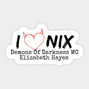 I Heart Nix DOD Sticker